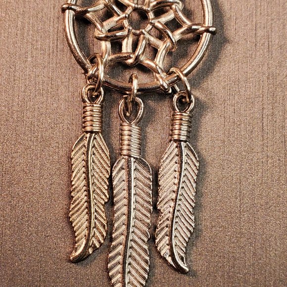 Vintage Sterling Silver Dream Catcher Keychain - Picture 3 of 4